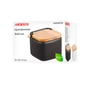 Цукорниця Ardesto Midori 12х12х11см, 840мл, кераміка, бамбук, чорна (AR0907B) - зменшене зображення 7