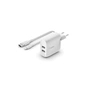 Зарядний пристрій Belkin Home Charger 24W DUAL USB 2.4A, Lightning 1m, white (WCD001VF1MWH) - зменшене зображення 1