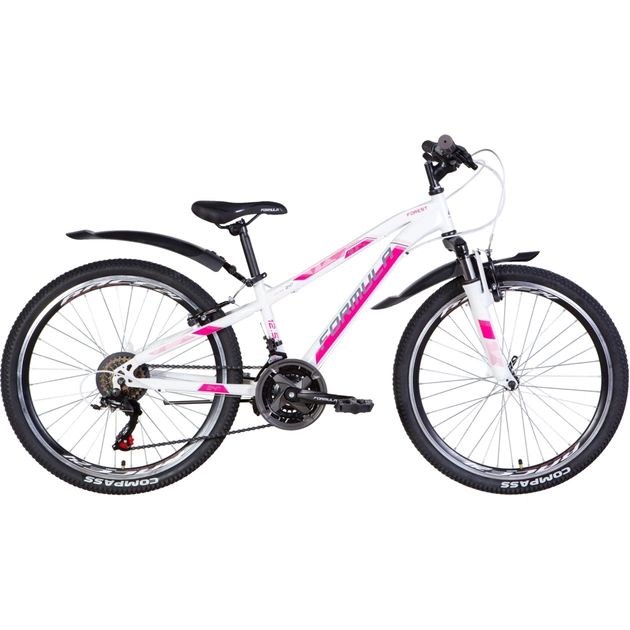 Велосипед Formula 24" Forest AM Vbr рама-12,5" 2022 White/Pink (OPS-FR-24-340) - изображение 1