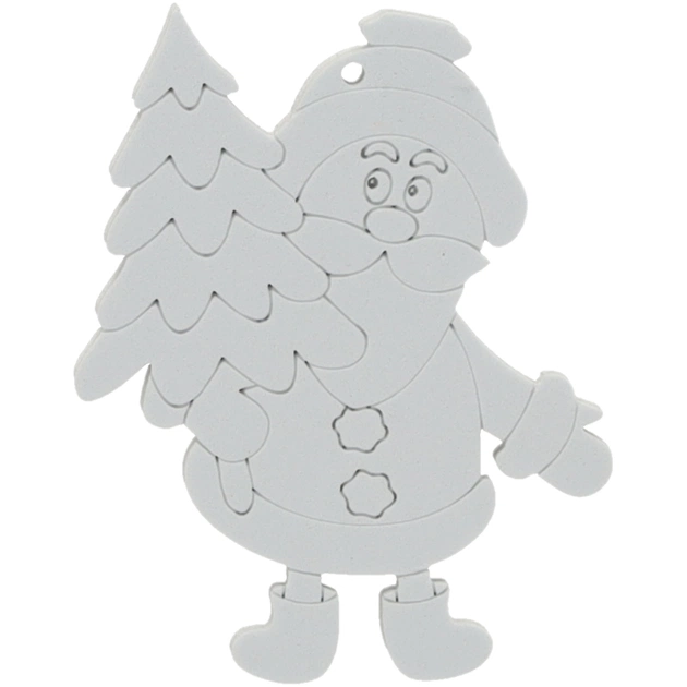 Ялинкова іграшка Chomik Комплект прикрас для розфарбовування 3шт 10см та фломас (5900779897120_2) - picture 4