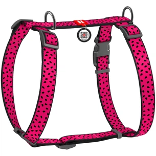 Шлея для собак WAUDOG Nylon з QR паспортом анатомічна H-подібна "Кавун" S (5613) зображення 1