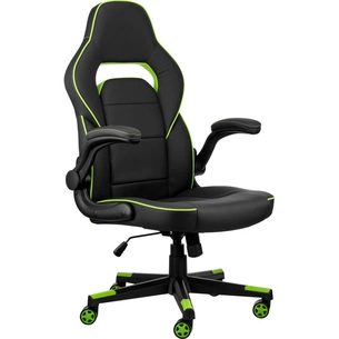 Крісло ігрове 2E Gaming Hebi Black/Green (2E-GC-HEB-BK) зображення 1