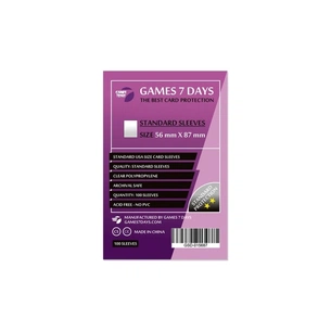 Протектор для карт Games 7 Days 56 х 87 мм, Standard USA, 100 шт (STANDART) (GSD-015687) изображение 1