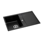 Мийка кухонна GRANADO VALENCIA black shine (gr0701) - зменшене зображення 2