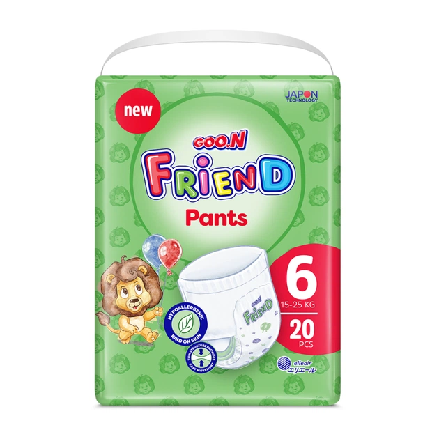 Підгузки GOO.N Friend Розмір 6 (15-25 кг) 20 шт (8697404380634) (F1010117-003) - зображення 1