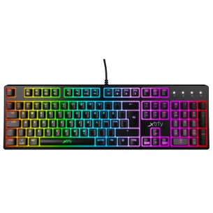 Клавіатура Xtrfy K4 RGB Kailh Red Ukr-Ru Black (XG-K4-RGB-R-UKR) зображення 1