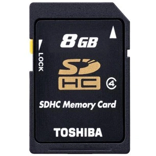 Карта пам'яті Toshiba 8GB microSD class 4 (THN-M102K0080M4) зображення 1