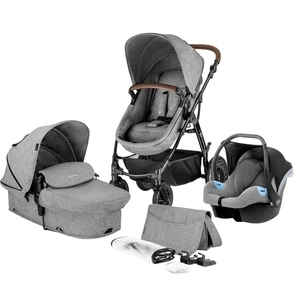Коляска Kinderkraft 3 в 1 Moov Gray Melange (KKWMOOVGRYM0NC) (5902533915019) зображення 1