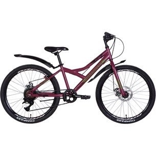 Велосипед Discovery 24" Flint DD рама-13" 2022 Red (OPS-DIS-24-282) зображення 1