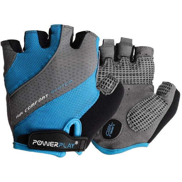 Велорукавиці PowerPlay 5023 Блакитні XS (SALE_5023B_XS_Blue_Lady) - зображення 1