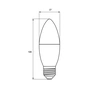 Лампочка Eurolamp ECO "Р" CL 10W 1000 lm E14 4000K (LED-CL-10144(P)) - зменшене зображення 3