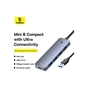 Концентратор Baseus USB 3.0 to 4xUSB 3.0 + USB-C gray (B0005280B811-01) - зменшене зображення 8
