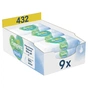 Дитячі вологі серветки Pampers Harmonie Aqua 9 пачок х 48 шт (8006540811245) - зменшене зображення 1