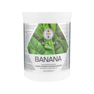 Маска для волосся Dalas Banana 2 в 1 для зміцнення волосся з екстрактом банана 1000 мл (4260637723185) зображення 1