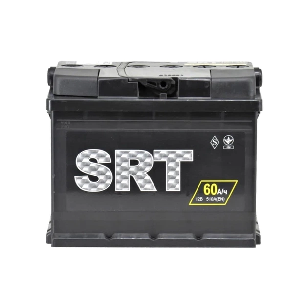 Акумулятор автомобільний SRT 6СТ-60АЗ (1) (+/-) (L2) 510А 12V - зображення 1