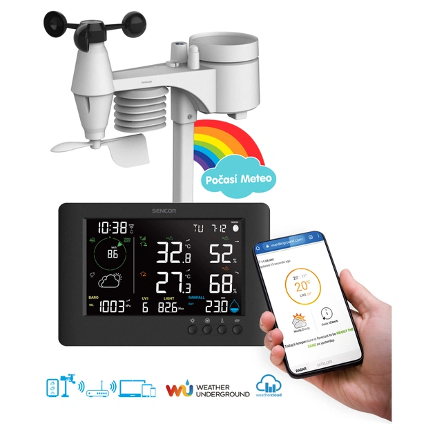 Метеостанція Sencor SWS10500WIFI - зображення 6