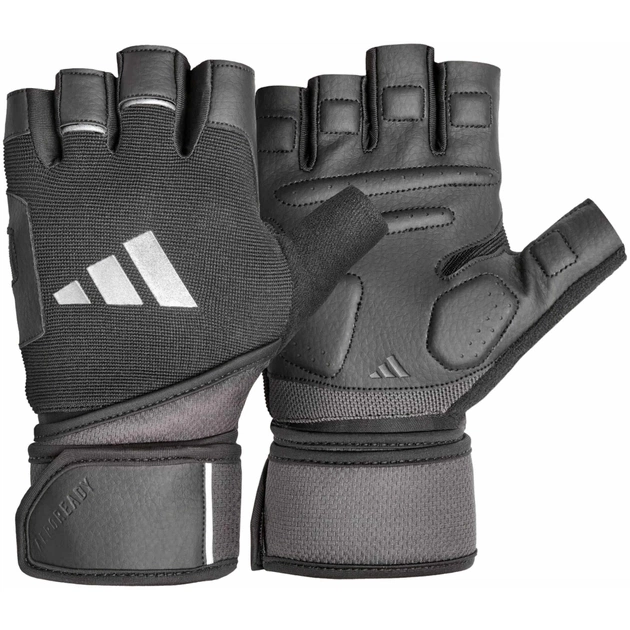 Рукавички для фітнесу Adidas Wrist Wrap Training Gloves ADGB-15050 чорний XS (885652028745) - picture 1