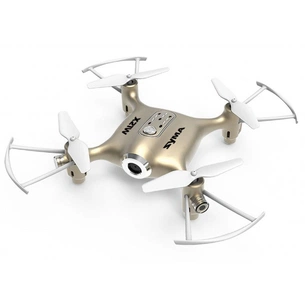 Радіокерована іграшка Syma Квадрокоптер 2,4 Ггц з FPV-камерою 13,5 cм (X21W Gold) зображення 1