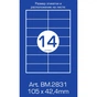 Этикетка самоклеящаяся Buromax BM.2831 - уменьшенное изображение 2