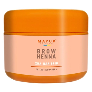 Хна Mayur для брів Світло-коричнева 10 г (4820189560418) изображение 1