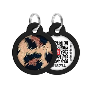 Адресник для тварин WAUDOG Smart ID з QR паспортом "Леопард", коло 30 мм (230-4066) изображение 1