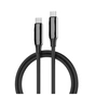 Дата кабель USB-C to USB-C 2.0m (PVC+Aluminum Alloy) (PD Fast Charging 240W) 5А black ColorWay (CW-CBPDCC070-BK) - preview 1