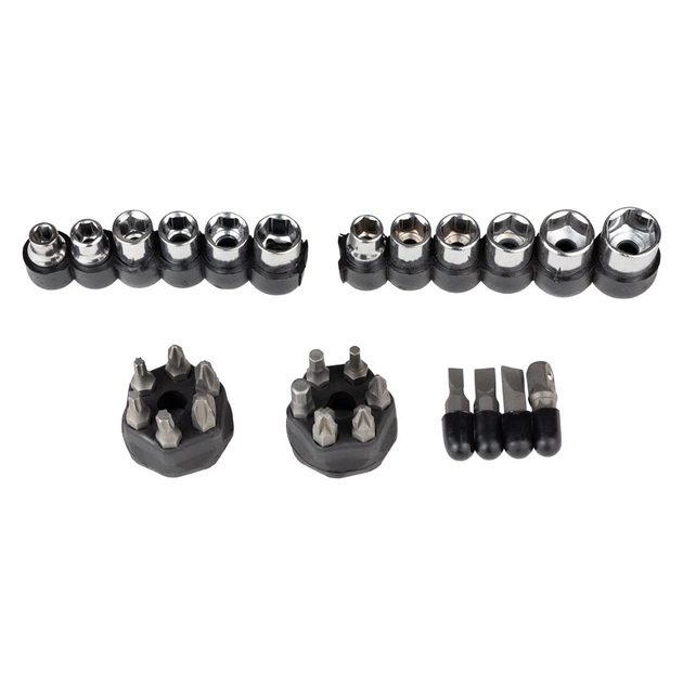 Набір викруток Sigma з реверсом + торцеві насадки 1/4” 27шт CrV (4002121) - picture 7