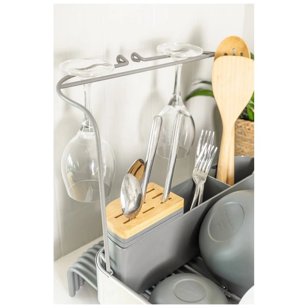 Сушарка для посуду KitchenAid Sinkware 61,5 x 38,5 x 37,5 см сірий (KEG896BXCGA) - picture 10