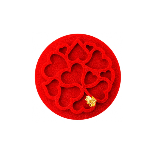 Кондитерський килимок Silikomart для декорування Міні Серце 6 шт х 2 мл (MINI LOVE DECOR) - picture 2