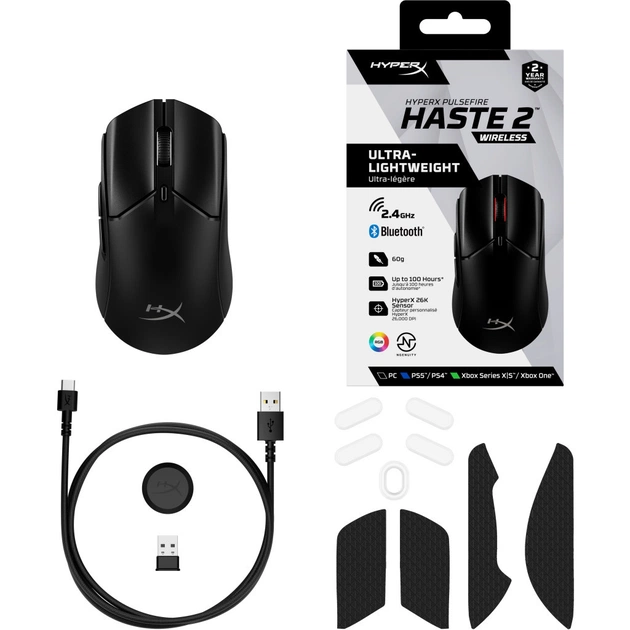 Мишка HyperX Pulsefire Haste 2 Wireless Black (6N0B0AA) - picture 9