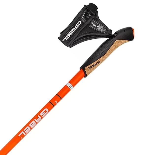 Палиці для скандинавської ходи Gabel X-1.35 Active Knife Red/Orange 105 (7009361151050) - зображення 3