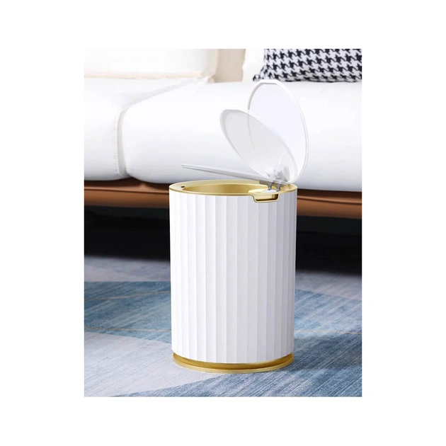 Контейнер для сміття JAH Nordic Сенсорний Білий із золотим 9 л (20259) - picture 7