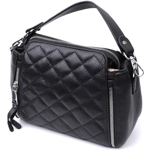 Сумка Vintage З натуральної шкіри Чорна (22667) зображення 1