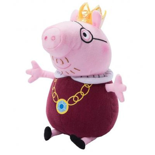 М'яка іграшка Peppa Pig Тато свин король 30 см (31154) - изображение 1
