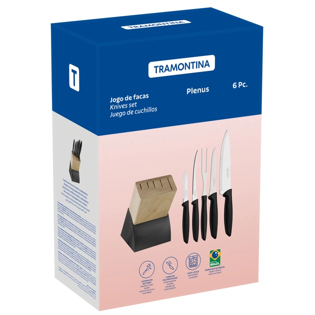 Набір ножів Tramontina Plenus Black 6 предметів (23498/028) - picture 5