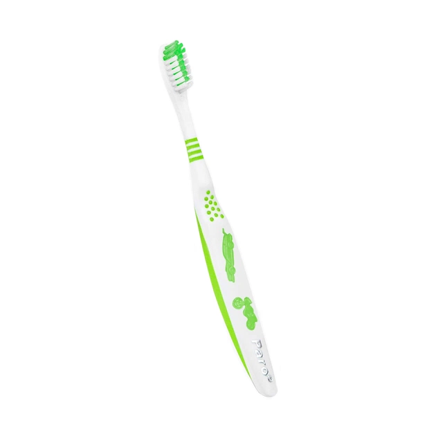 Дитяча зубна щітка Paro Swiss junior м'яка Салатова (7610458007426-Light-green) - зображення 1