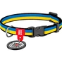 Нашийник для тварин WAUDOG Nylon з QR паспортом "Colors of freedom" пластиковий фастекс XS (278-4020) - зменшене зображення 1
