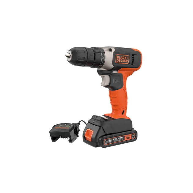 Шуруповерт Black&Decker 18 В Li-Ion, 1.5Ah, 600 об/хв, 1,2 кг (BCD001C1) - зображення 3