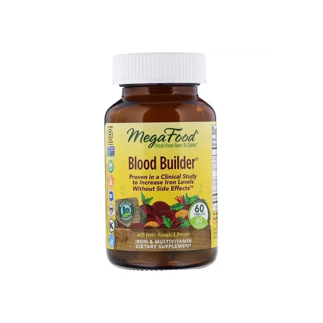 Вітамінно-мінеральний комплекс MegaFood Будівельник крові, Blood Builder, 60 таблеток (MGF-10171) - зображення 1
