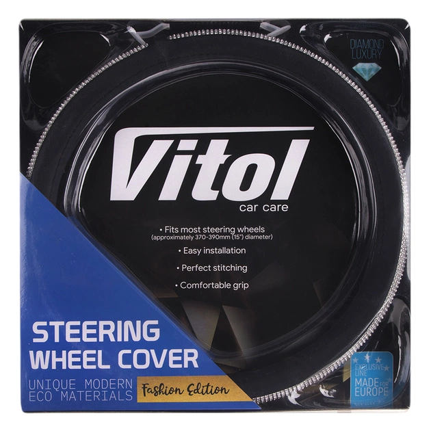 Чехол на руль VITOL M чорн. (VLOD-BRLT85 BK M) - изображение 4
