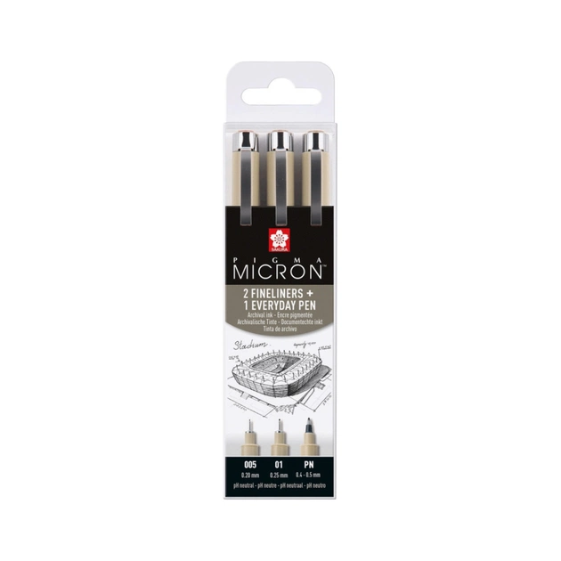 Лайнер Sakura Набір Pigma Micron URBAN, 3 шт (8712079423919) - зображення 1