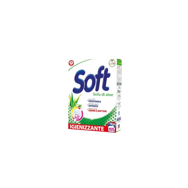 Пральний порошок Soft Linfa di Aloe Універсальний з активним киснем 5.25 кг (8003640012107) - изображение 1