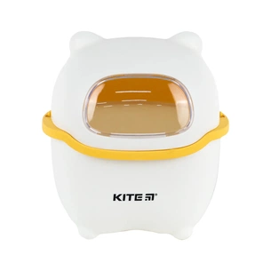 Кошик для паперів Kite Настільний контейнер для сміття, біло-помаранчевий (K24-009-8) зображення 1