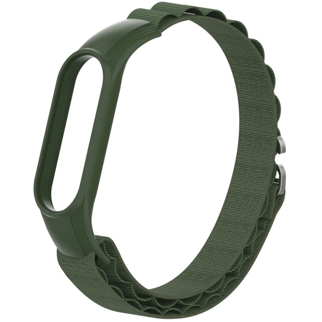 Ремінець до фітнес браслета Armorstandart AlpinaStyle Band для Xiaomi Mi Band 7/6/5/4 Green (ARM64988) - зображення 1