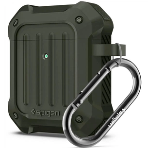 Чохол для навушників Spigen для Airpods Tough Armor Military Green (074CS26499) зображення 1