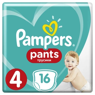 Підгузки Pampers трусики Pants Maxi Розмір 4 (9-15 кг), 16 шт (4015400726999) зображення 1