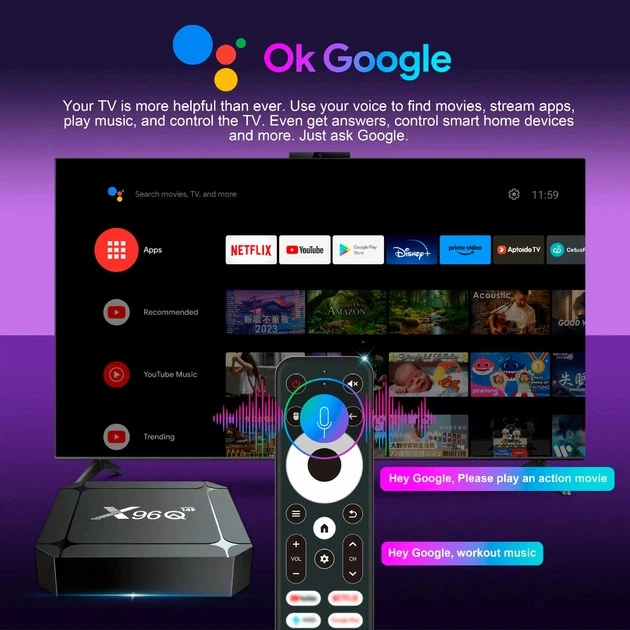 HD медіаплеєр X96Q Android (RK3518/2GB/32GB) - зображення 6