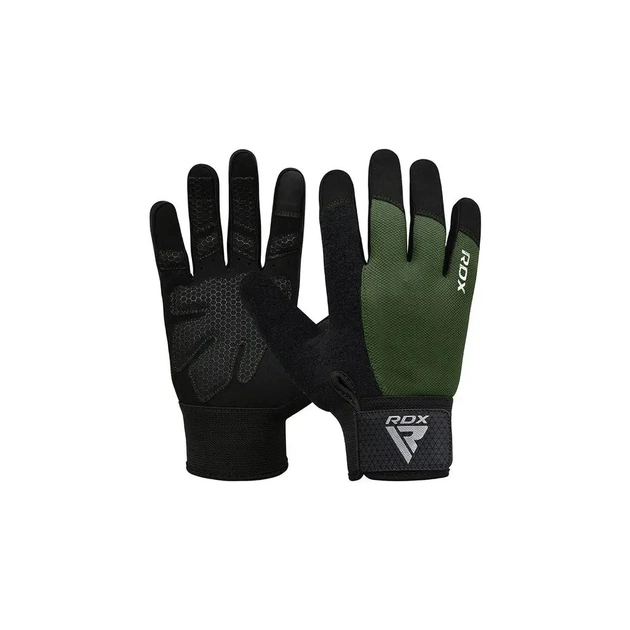 Рукавички для фітнесу RDX W1 Full Finger Army Green XL (WGA-W1FA-XL+) - зображення 1