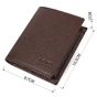 Гаманець Bond Accessories З натуральної шкіри Коричневий (21993) - зменшене зображення 3