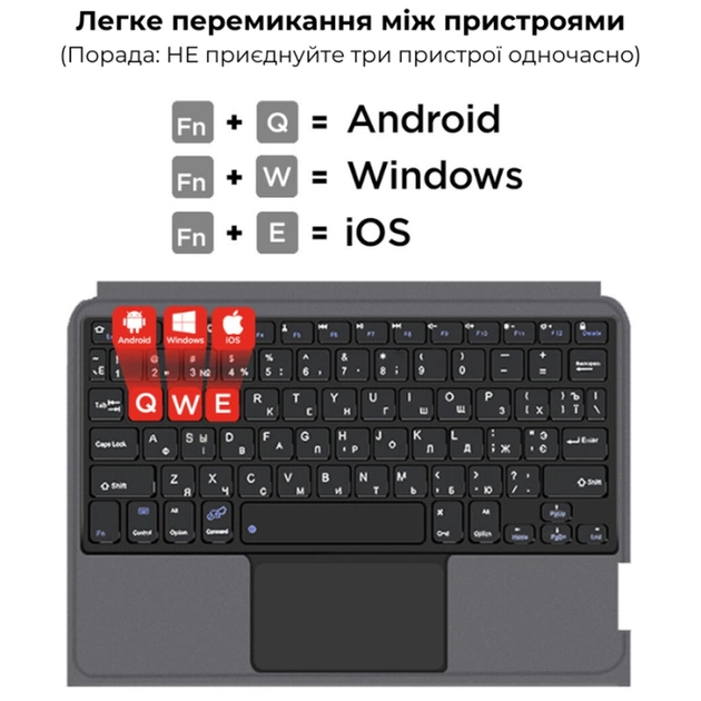 Чохол до планшета AirOn Premium iPad Pro 13 2024 + keyboard (4822352781231) - picture 12